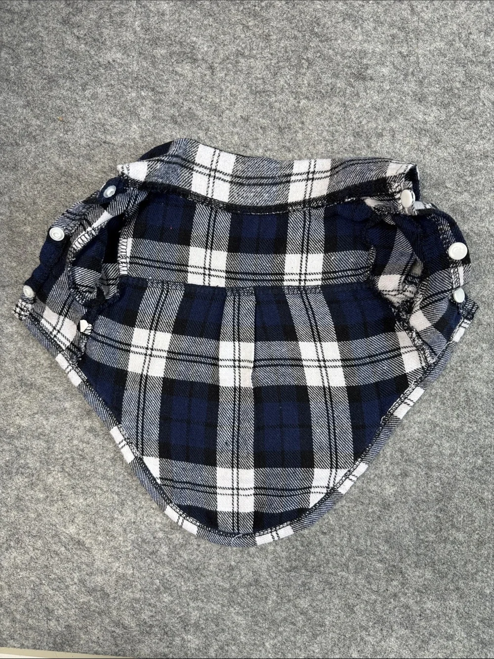 Lot of 3 Plaid Dog Shirts Small 7-10 lbs Button Front Pet Clothes